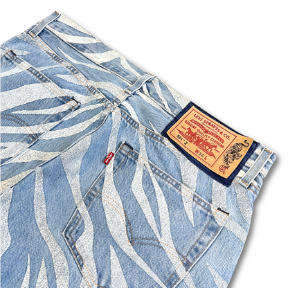 Levi's x CLOT Tiger Print Denim Jeans (34")