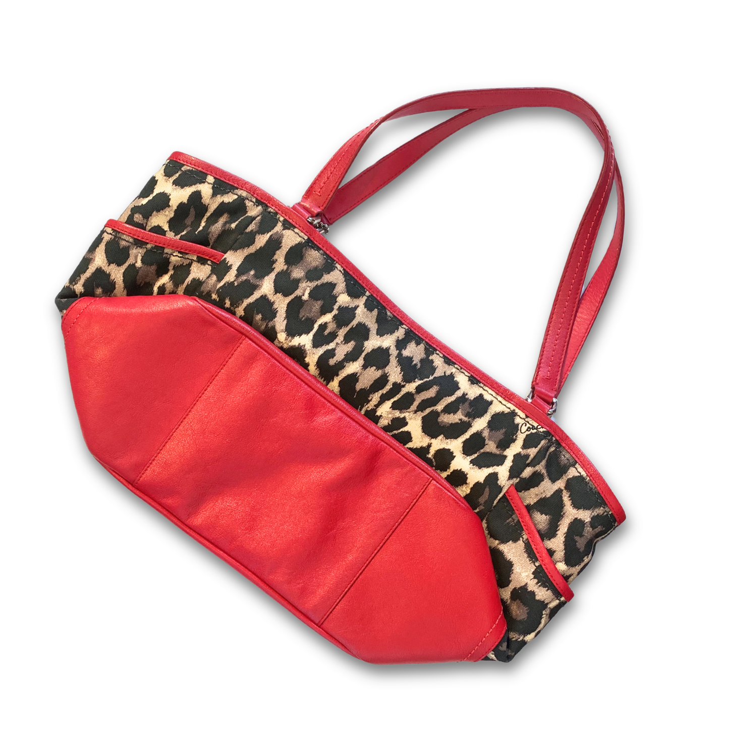 COACH PARK OCELOT BAG IN RED LEPOARD