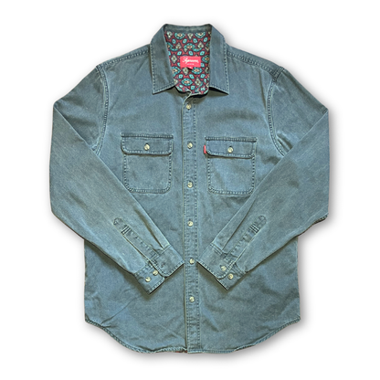 Supreme Paisley Lined Denim l/s Shirt (M)
