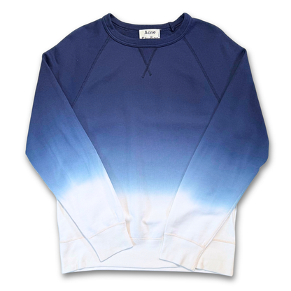 ACNE STUDIOS DIP DYE OMBRE CREW NECK (M)