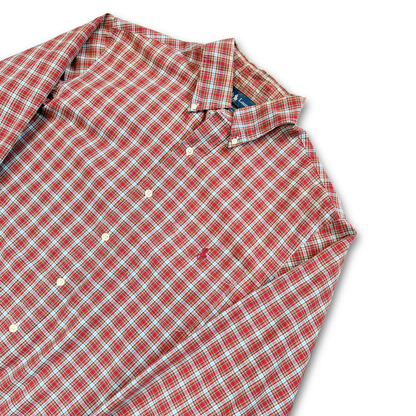 RALPH LAUREN TARTAN BUTTON UP SHIRT (L)