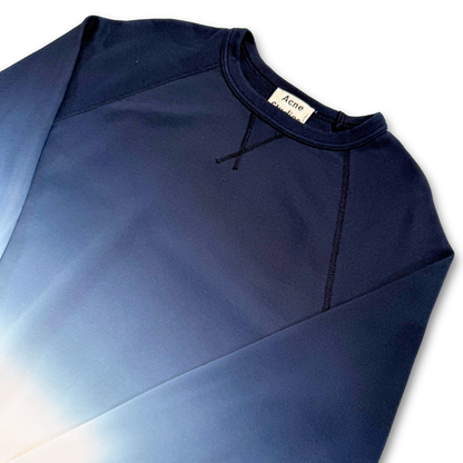 ACNE STUDIOS DIP DYE OMBRE CREW NECK (M)