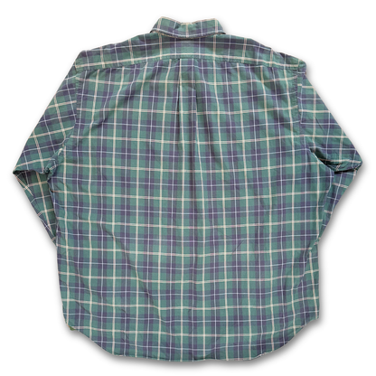 RALPH LAUREN TARTAN BUTTON UP SHIRT (XXL+)