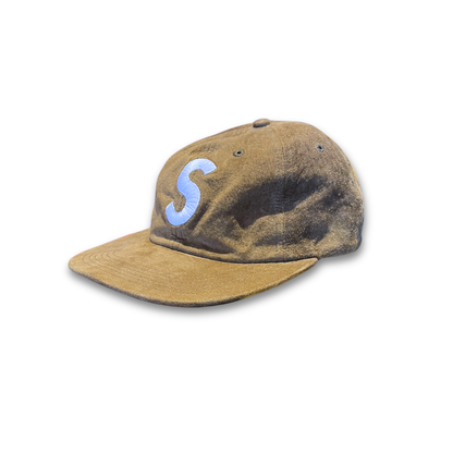 Supreme Suede Logo 6-panel hat