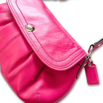 Coach Soho Flap Pleated Leather Shoulder Bag