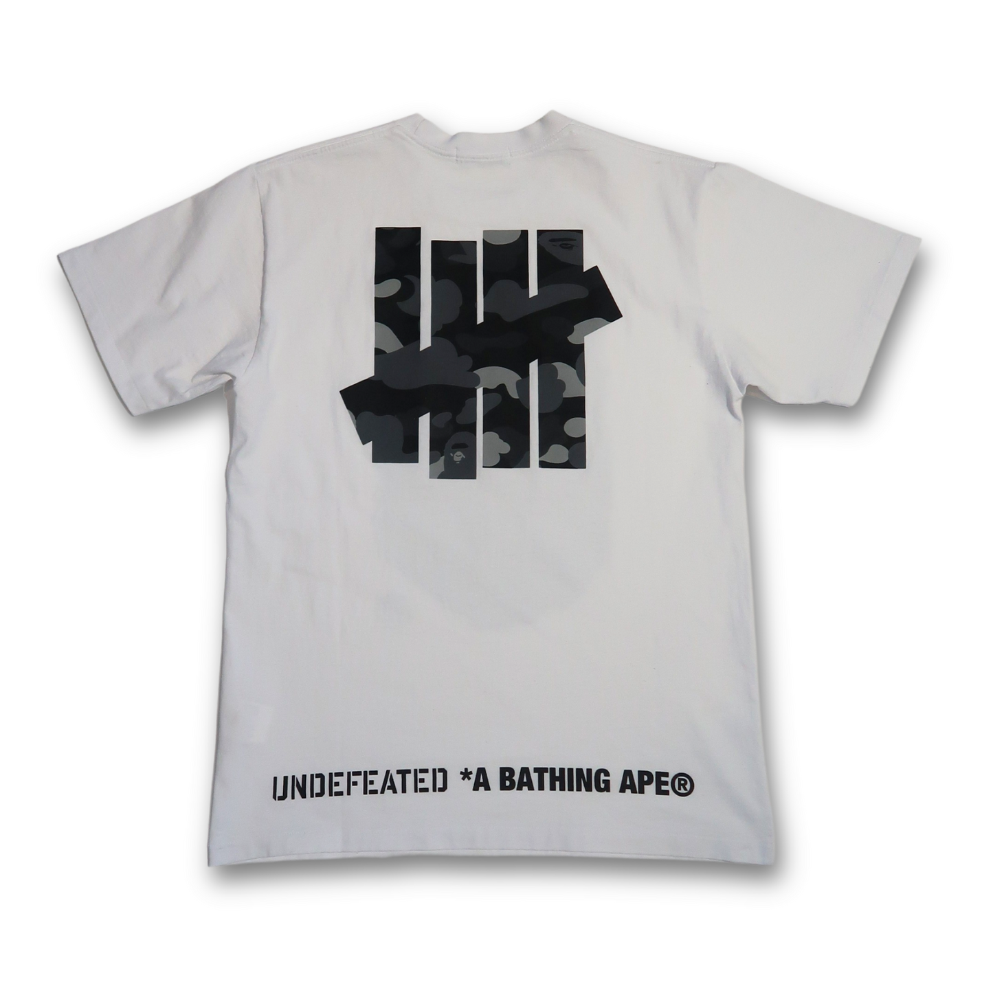 BAPE X UNDEFEATED APEHEAD TEE (L)