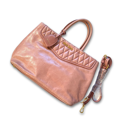 MIU MIU VITELLO LEATHER HANDBAG