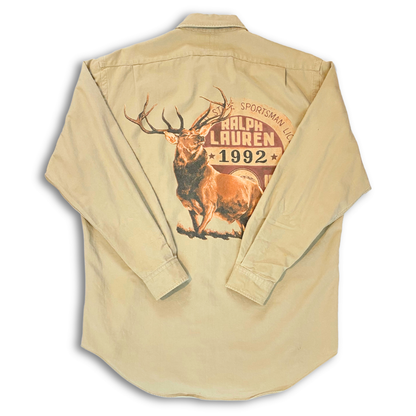 RALPH LAUREN 1992 SPORTSMAN BUTTON UP SHIRT (XL)