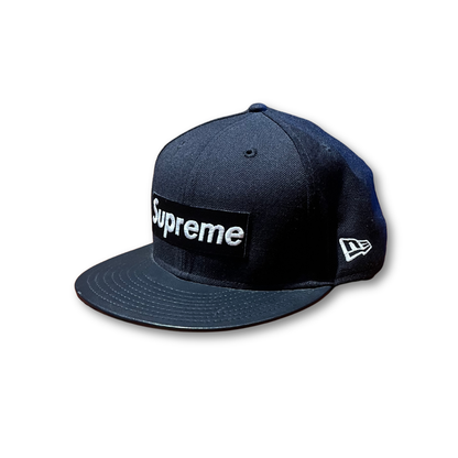 New Era x Supreme Leather visor cap