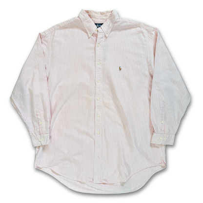 RALPH LAUREN PIN-STRIPE BUTTON UP SHIRT (XXL)