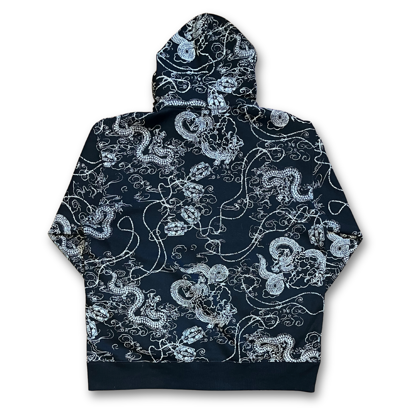 Avirex reversible thermal zip-up hoodie (XL)