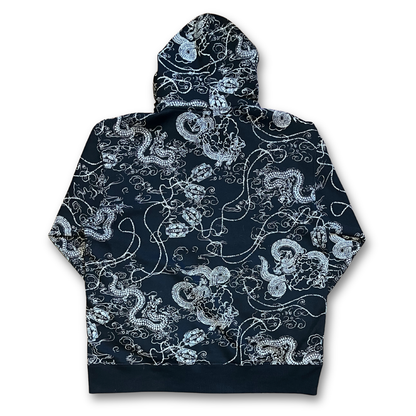 Avirex reversible thermal zip-up hoodie (XL)