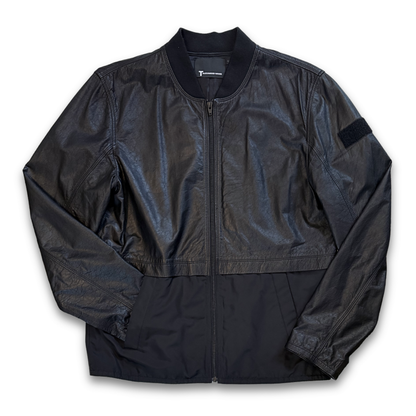 Alexander Wang black lambskin Bomber