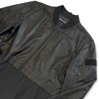 Alexander Wang black lambskin Bomber