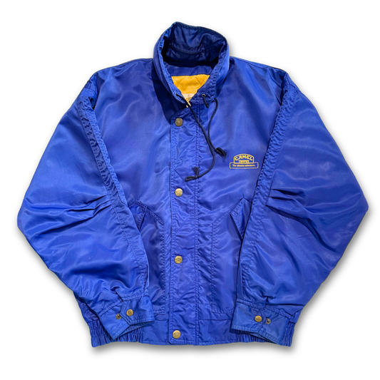 90'S CAMEL SATIN JACKET (M)