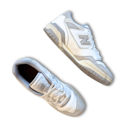 NEW BALANCE 550 EMBOSSED LEATHER SNEAKERS (US 13)
