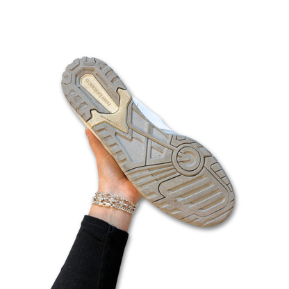 NEW BALANCE 550 EMBOSSED LEATHER SNEAKERS (US 13)