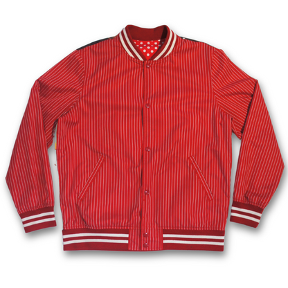 SS14 SUPREME X COMME DES GARÇONS REVERSIBLE VARSITY JACKET (XL)