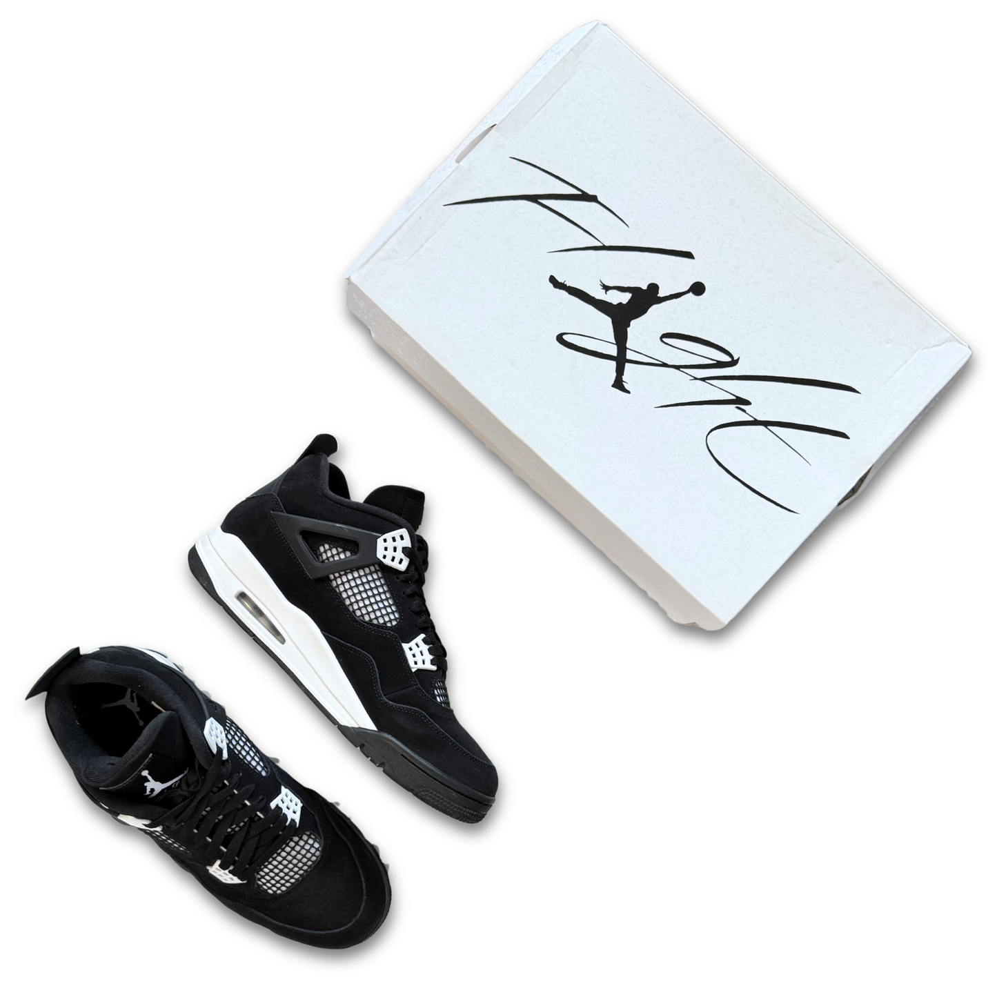 AIR JORDAN 4 RETRO 'WHITE THUNDER' (US 12)