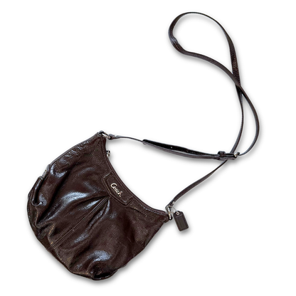 Coach 'Ashley' Patent Leather Shoulder Bag