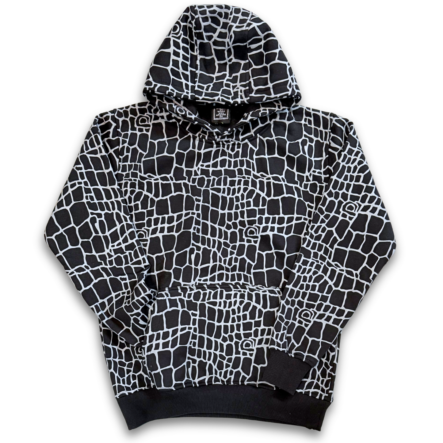 ALWAYS DO WHAT YOU SHOULD DO "CROC PRINT" HOODIE (M)