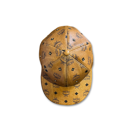 MCM Visetos Buckle Strap Cap