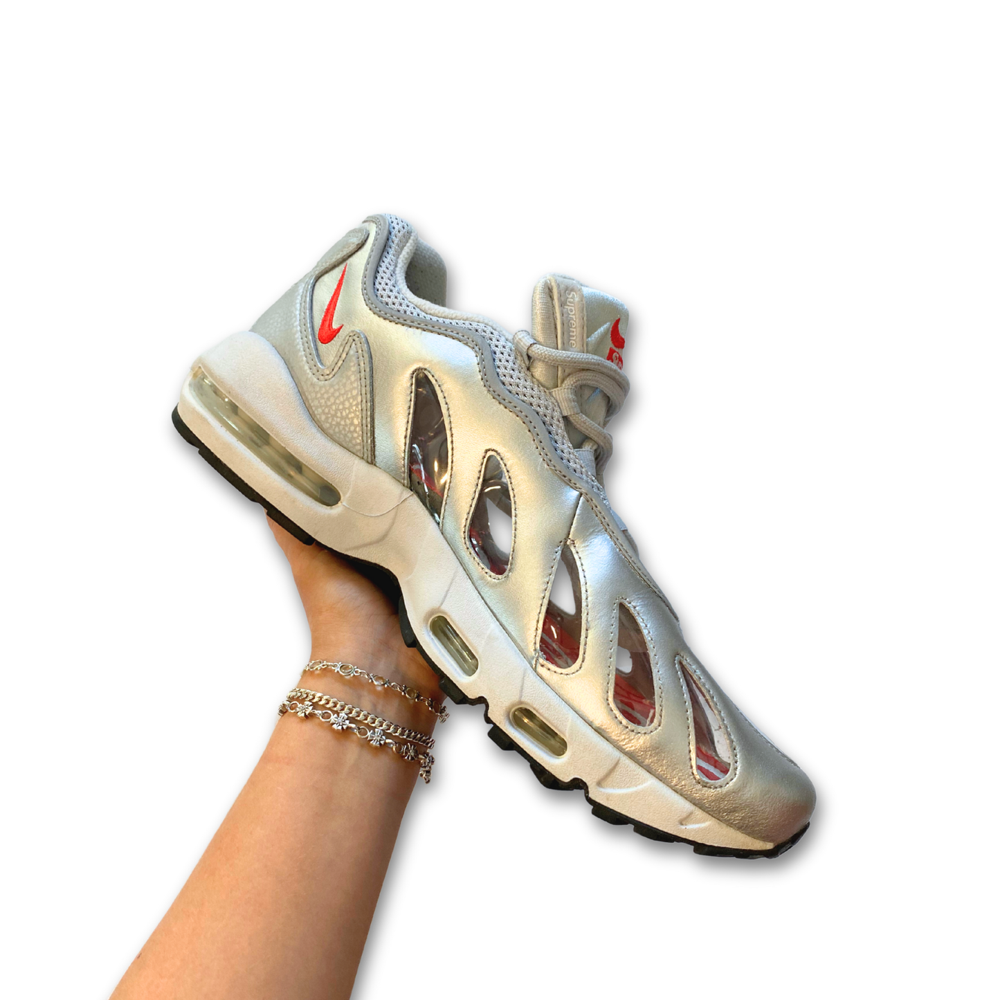 SUPREME X NIKE AIR MAX 96 'SILVER BULLET' (US 11)