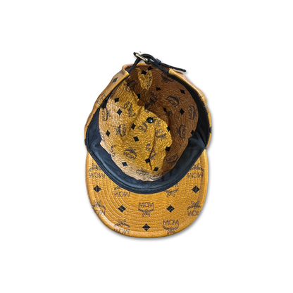 MCM Visetos Buckle Strap Cap