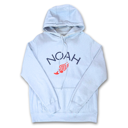 Noah Winged Foot Embroidered Hoodie 'Heather Blue' (M)