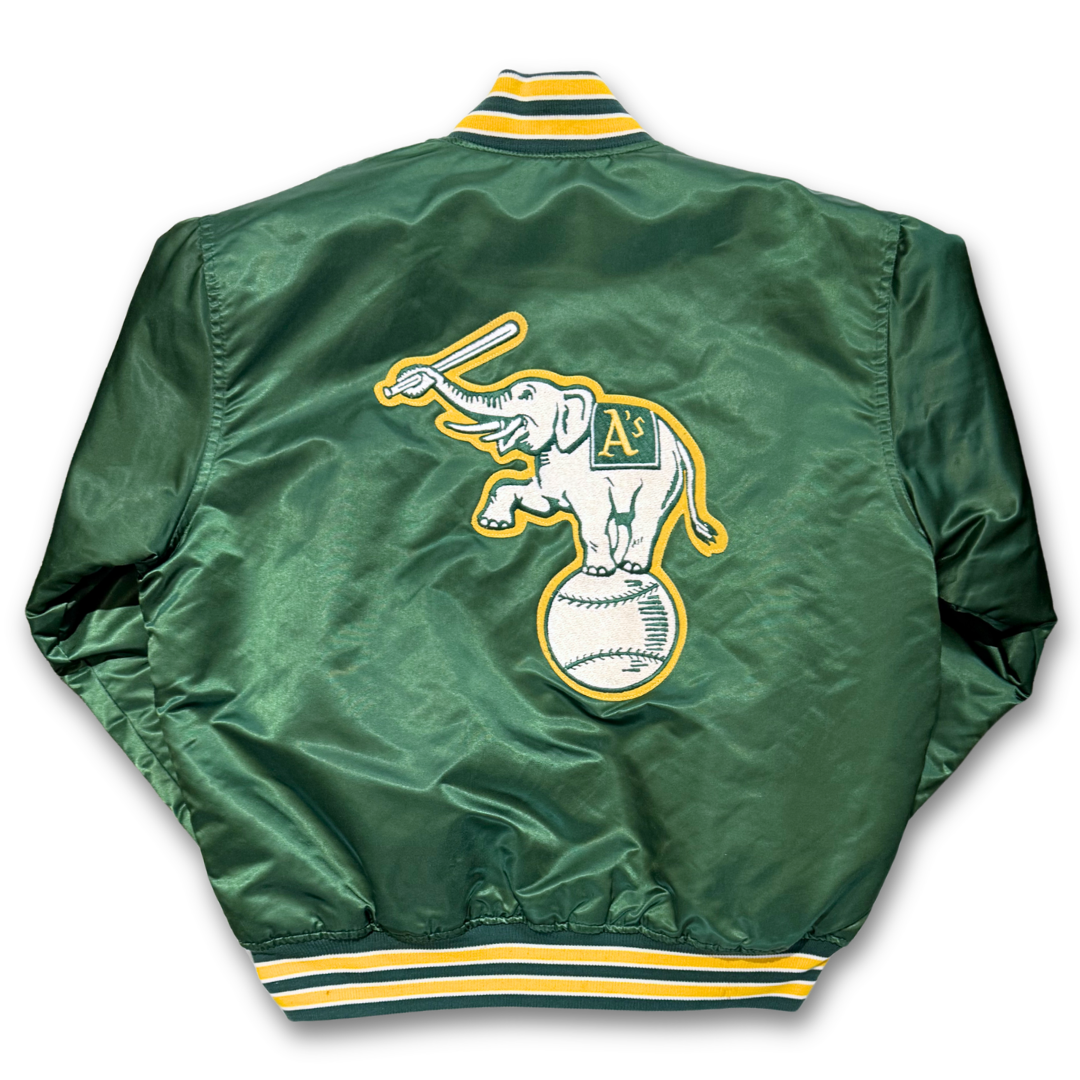 1990's Oakland Starter "Diamond Collection" Satin Jacket (XL)