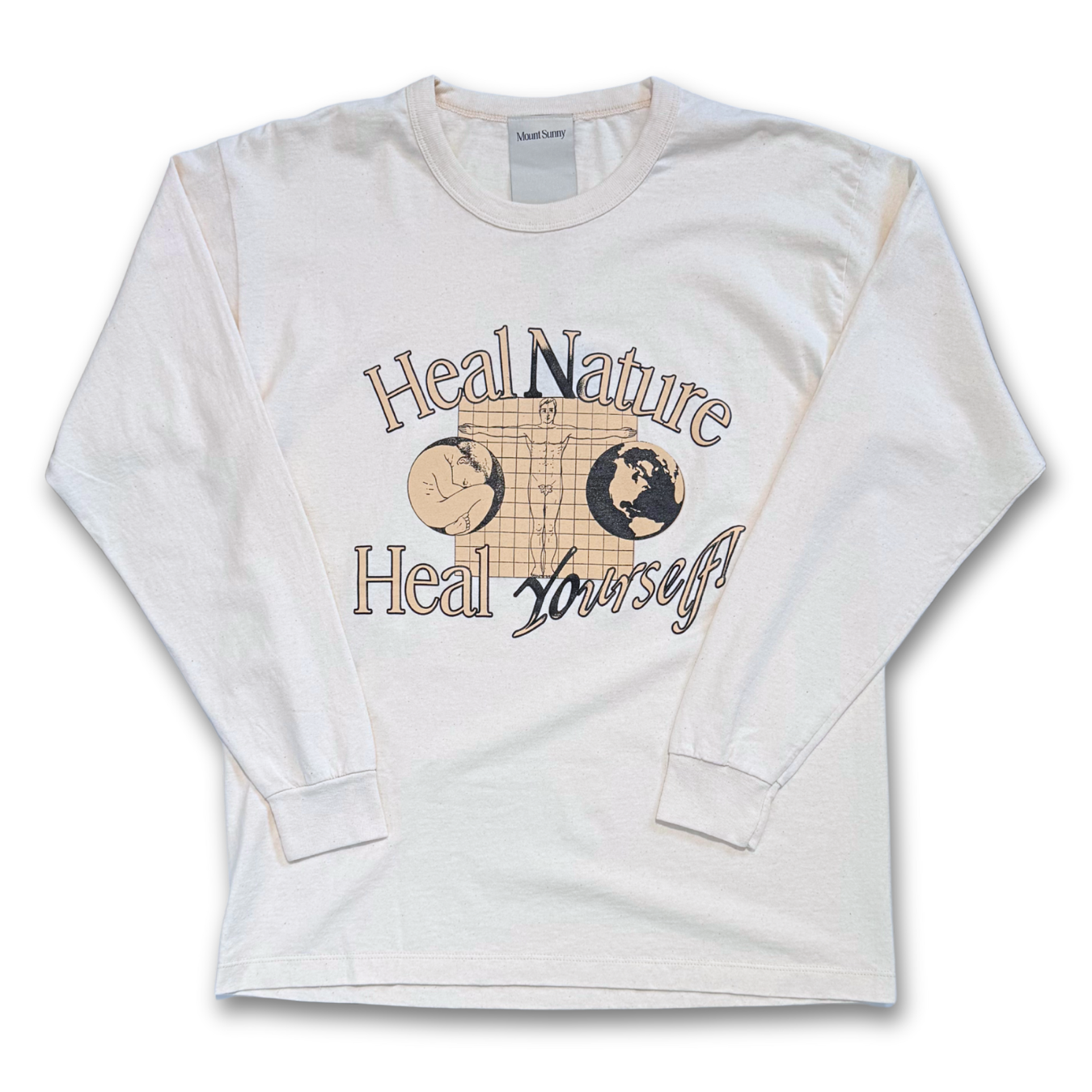 MOUNT SUNNY "HEAL NATURE" LONGSLEEVE TEE (M)