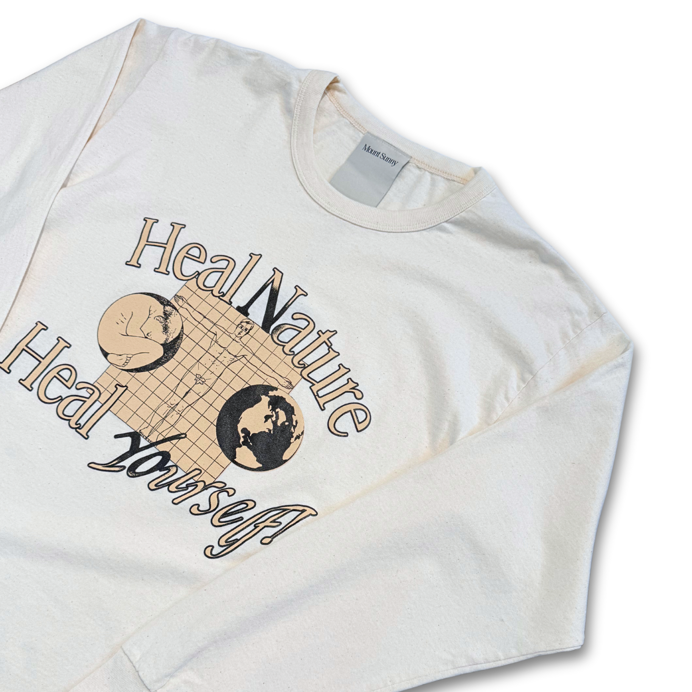 MOUNT SUNNY "HEAL NATURE" LONGSLEEVE TEE (M)