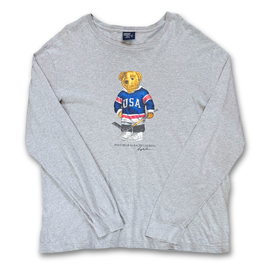 Polo Ralph Lauren Polo bear 'Hockey' LS Tee (XL)
