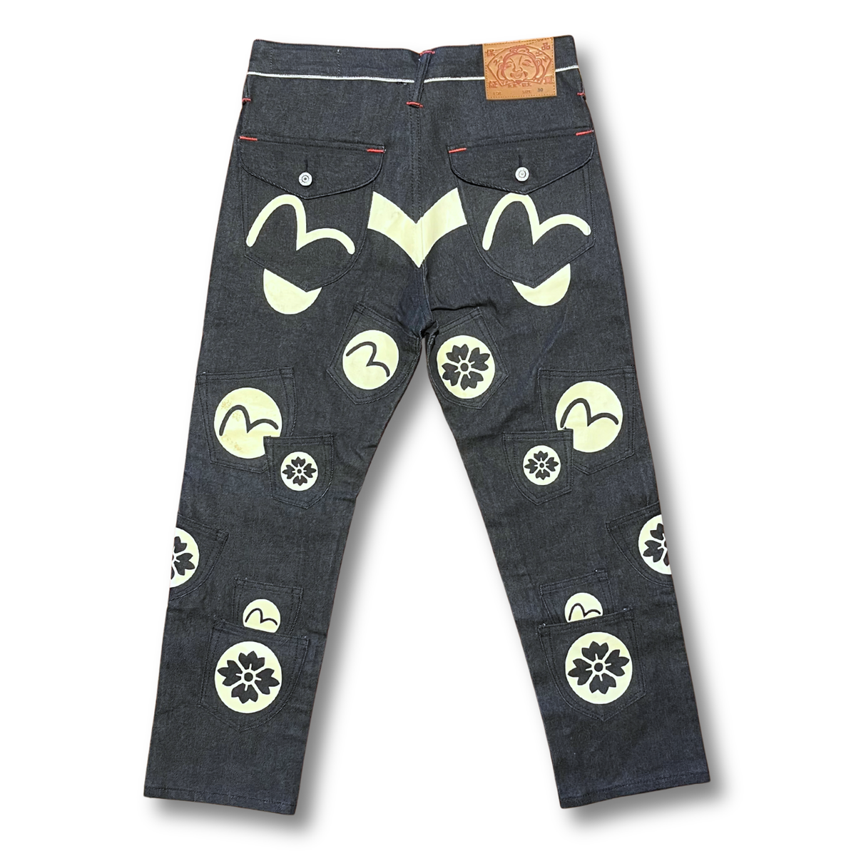 Evisu multi-pocket denim jeans (w's 30")