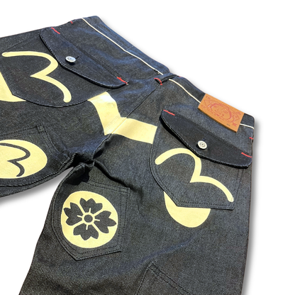Evisu multi-pocket denim jeans (w's 30")