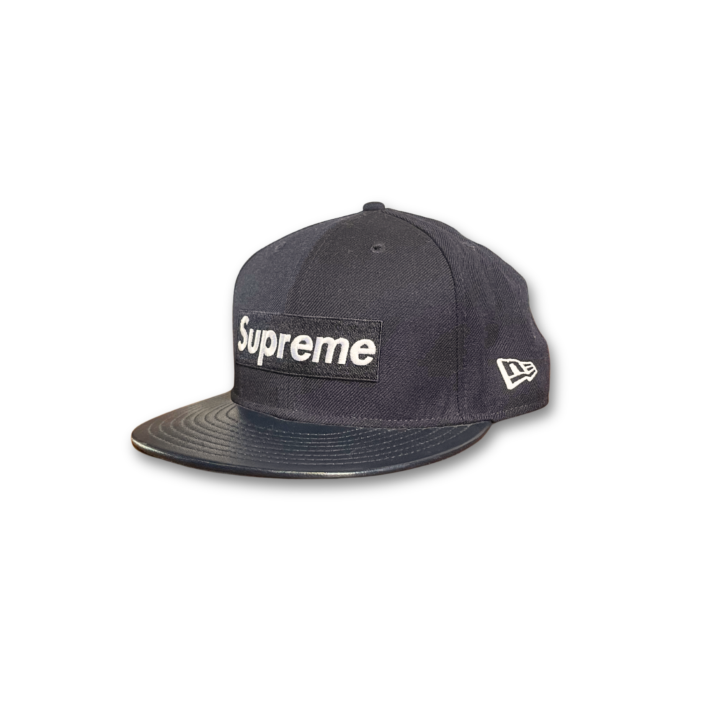 Supreme x New Era Leather Visor Fitted
