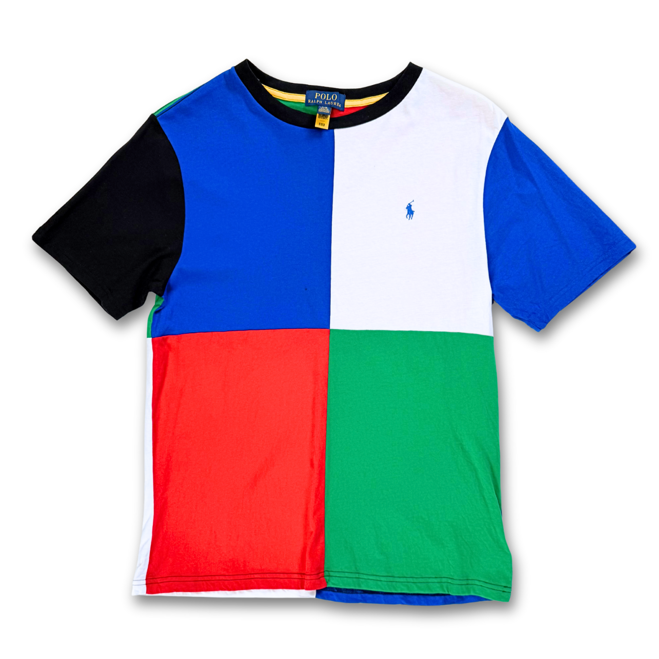 Polo Ralph Lauren Color-Blocked Cotton Jersey Tee (S)
