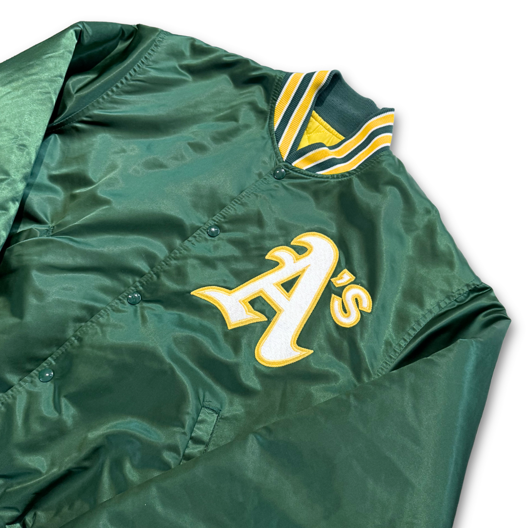 1990's Oakland Starter "Diamond Collection" Satin Jacket (XL)