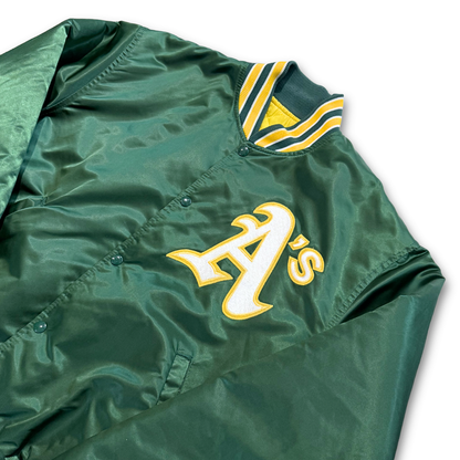 1990's Oakland Starter "Diamond Collection" Satin Jacket (XL)