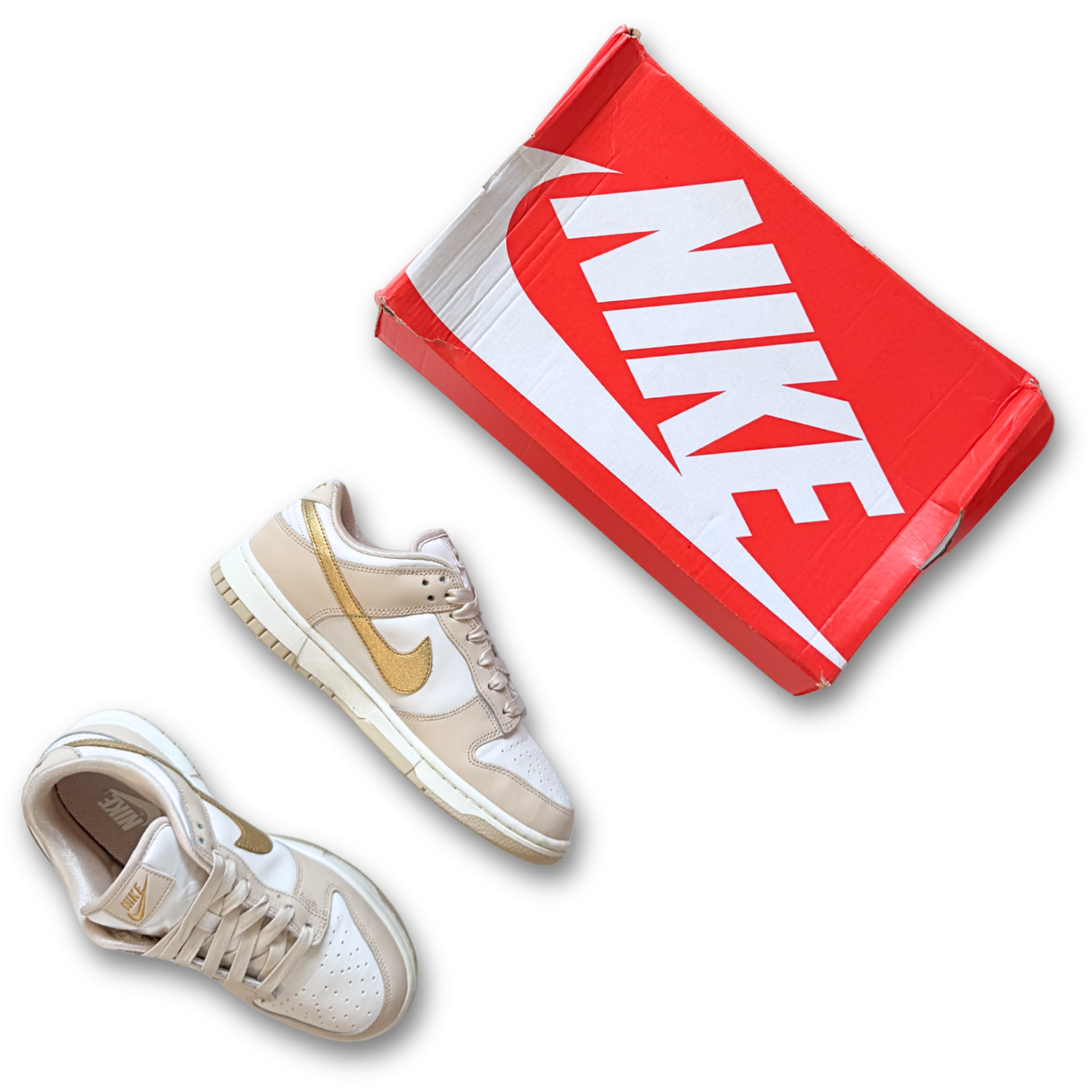 Nike Dunk Low "Phantom Metallic Gold" (US 6.5)