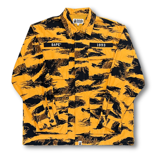 BAPE 1st Camo Shark Relaxed Fit Military Shirt (M)