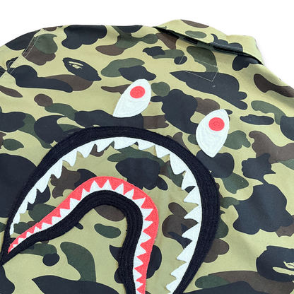 BAPE 1st Camo Shark Relaxed Fit Military Shirt (M)