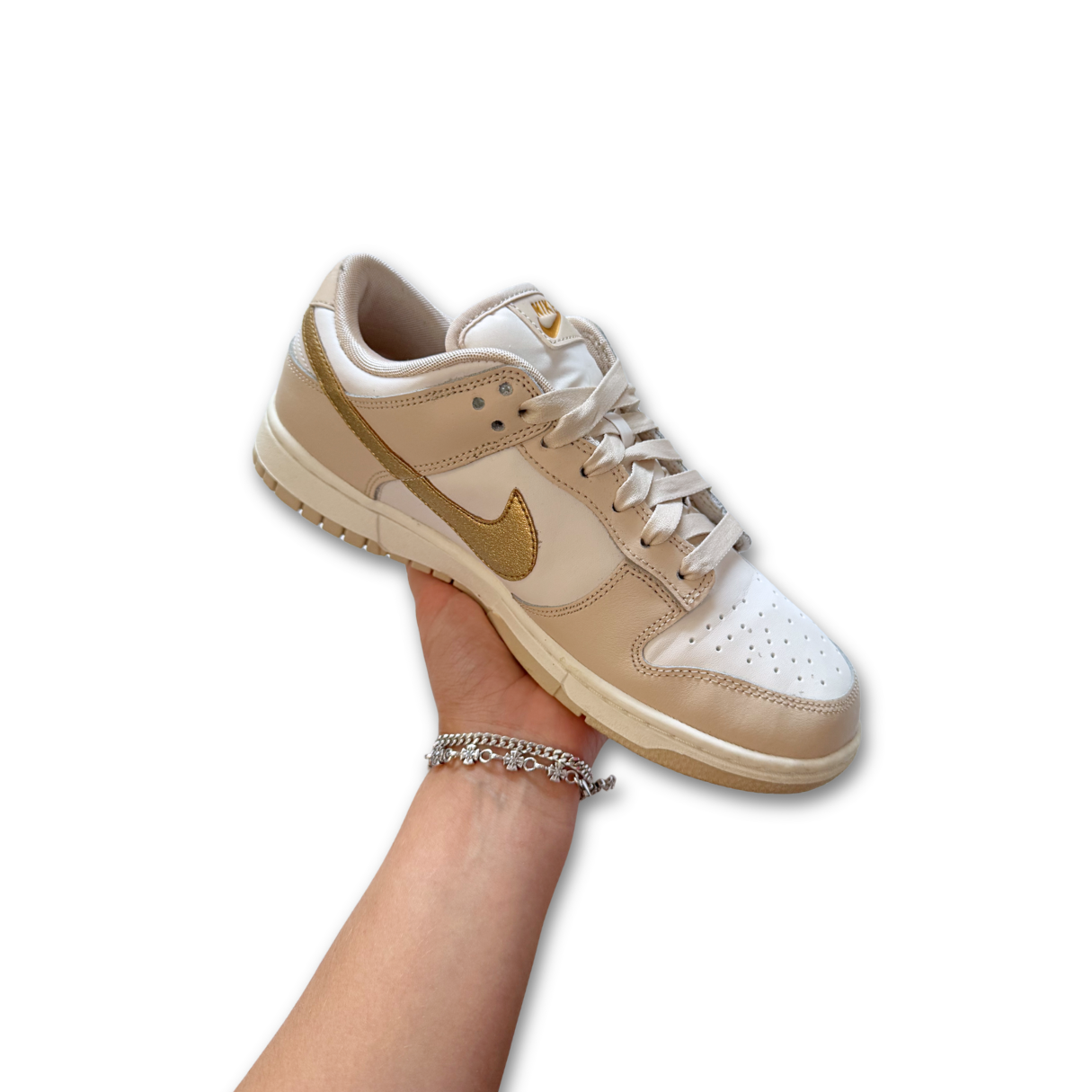 Nike Dunk Low "Phantom Metallic Gold" (US 6.5)