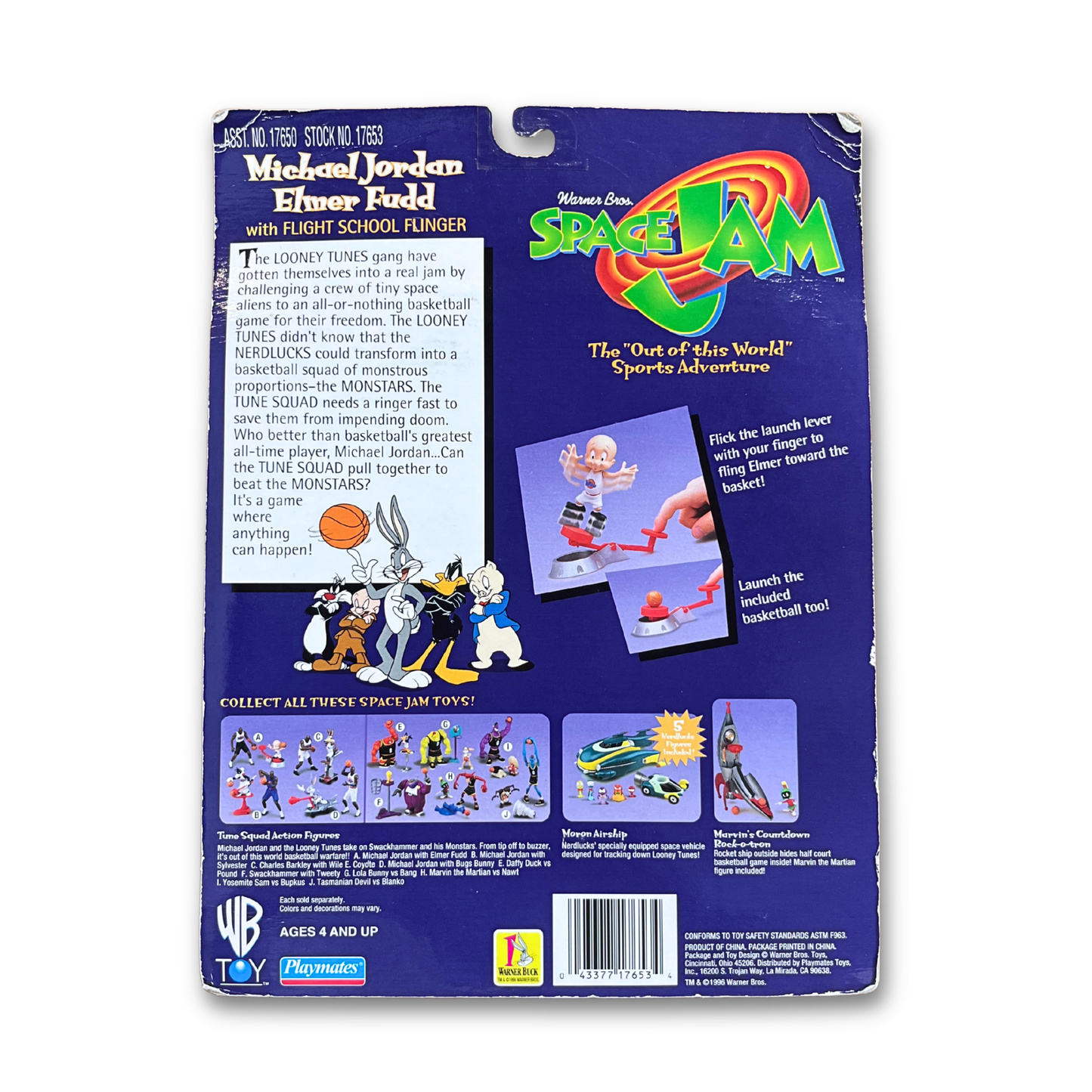 1996 Space Jam 'Michael Jordan & Elmer Fudd' Figurines