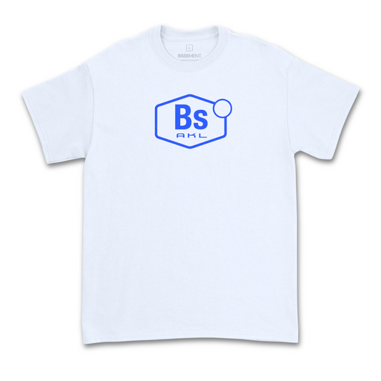 BASSMENT "BIG TUNES" WHITE TEE