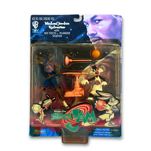 1996 Space Jam 'Michael Jordan & Sylvester' figurines