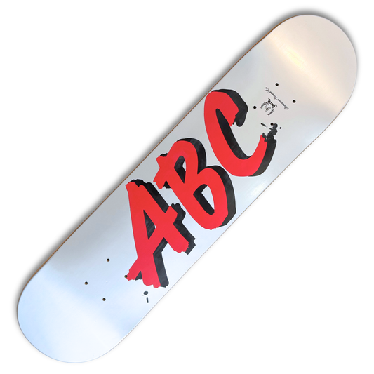 ABC METALLIC SKATEBOARD DECK