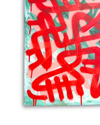 E.O KING 1/1 'TAGGER 3' CANVAS ARTWORK