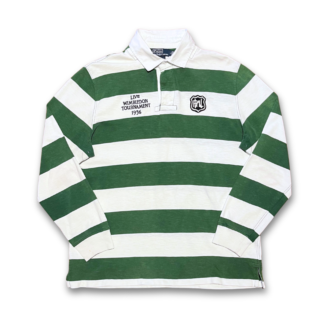Polo Ralph Lauren Wimbledon Stripe Rugby shirt (L)