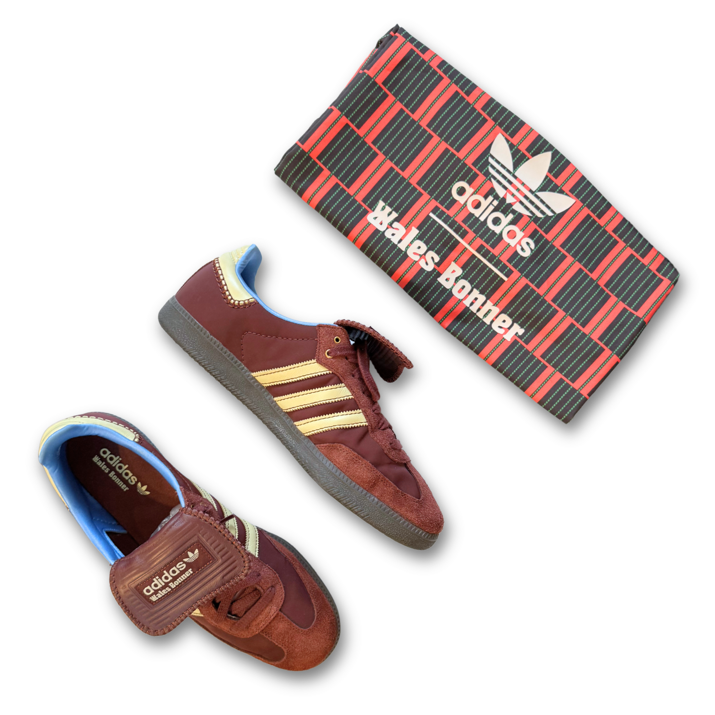 WALES BONNER X ADIDAS SUEDE SNEAKERS (US 13)